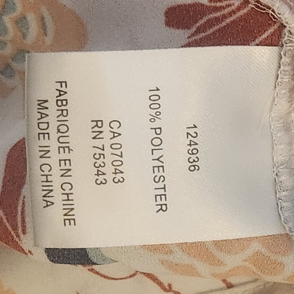 RACHEL Rachel Roy Floral Peasant Blouse XL (8128) - Picture 5 of 6